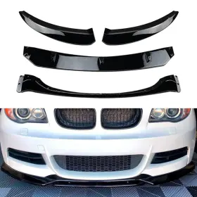 1ssd88usa 550736623481 Front Bumper Lip Chin Spoiler Splitter For Bmw 1 Series E82 E88 2007-2010 Black