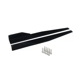 1st166462choice 1stchoice-autoparts 31 Inch X 4 Black Universal Side Skirt Rocker Splitters Winglet Canard Diffuser