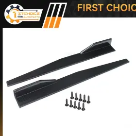 1st166463choice 1stchoice-autoparts 31 Inch X4 Carbon Style Side Skirt Rocker Splitters Diffuser Winglet Wind Universal