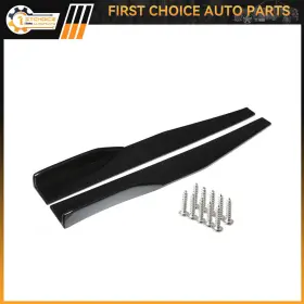 1st166465choice 1stchoice-autoparts 2pcs 74.5cm Black Side Skirts Rocker Splitters Diffuser Winglet Wings Brand