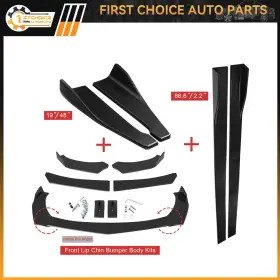 1st170886choice 1stchoice-autoparts Front Rear Bumper Universal Lip Spoiler Diffuser Side Skirt Splitter Extension