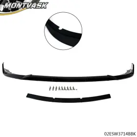 Mm1524875 2014mmotor Front Bumper Lip Splitter Gloss Black Fit For 15-23 Dodge Charger Srt V2 Style