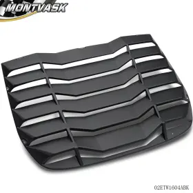 2014mmotor Mmo145858 Fit For 2009-2020 Nissan 370z Coupe Black Rear Window Louvers Sun Shade Cover