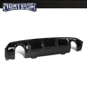 2014mmotor Mmo235551 Rear Bumper Lip Diffuser Splitter Spoiler Gloss Black Fit For 16-21 Honda Civic