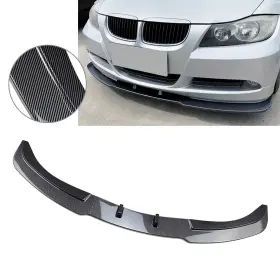 22shopde 223000402395 Us Front Bumper Lip Spoiler Fit Bmw 3 Series E90 E91 320i 2005-08 Carbon Black