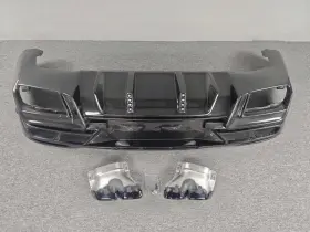 Kf1040 3d Carbon For Benz W167 Gle450 Gle53 Gle63 Coupe 20up Real Rear Bumper Diffuser Lip
