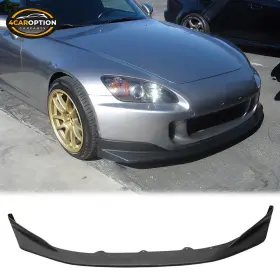 4car-blf-hds204ams 4caroption Front Bumper Lip Fits 04-09 Honda S2000 Ap2 Convertible Ams Style Spoiler Pu