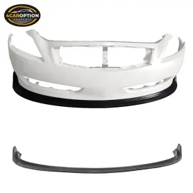 4car-blf-ifg37207mdav2 4caroption Front Bumper Lip Fits 2007-2009 Infiniti G37 2dr Mda V2 Style Chin Spoiler Pu