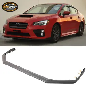 4car-blf-si15sti-ac 4caroption Fits 15-21 Subaru Wrx Sti V2 Front Bumper Lip Spoiler Splitter Abs