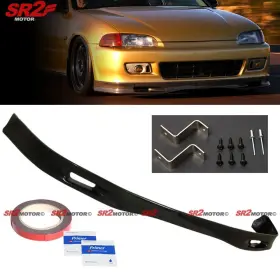 Pu-cv923-sp 4caroption For 92-95 Honda Civic Coupe Hatchback Spoon Style Pu Front Bumper Lip Spoiler