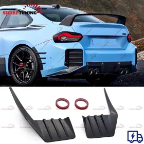St-g87-hfk1-gb 8tpart For 2023-2025 Bmw G87 M2 Mp Style Gloss Black Rear Bumper Trim Garnish Cover