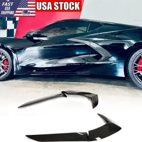 Aacarfans Factory 569794420625 Dry Carbon Fiber Side Fender Vent Door Handle Scoop Fit For Corvette C8 2022-24