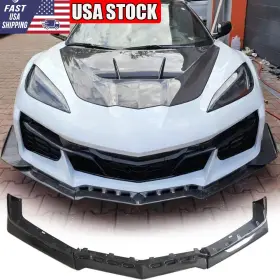 Aacarfans Factory 569798206355 Real Carbon Fiber Front Bumper Lip Splitter For 23up Chevrolet Corvette C8 Z06