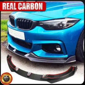 Acarking 569806989393 For 2014-20 Bmw F32 F33 F36 4 Series M Sport Real Carbon Fiber Front Bumper Lip