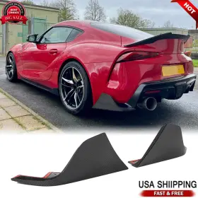 Acarking Factory 569806990597 For Toyota Supra A90 A91 Mk5 19up Real Carbon Rear Bumper Splitter Corner Aprons