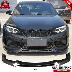 Acarking Factory 569807499112 Fit For Bmw 2 Series F87 M2 2016-2020 Real Carbon Fiber Front Bumper Lip Spoiler
