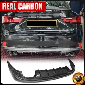 Sp-lxcl700 Acarking Real Carbon Rear Bumper Diffuser Lip Spoiler For Lexus Is350 Is250 Is300 F 13-19