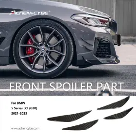 Achencybe 975590610080 Achen&cybe G30 Carbon Fiber Front Bumper Trim For 2021-2023 5 Series