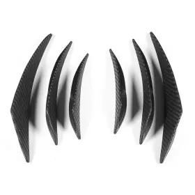 Acouto2s5yrxdt7a218 Acouto Bumper Diffuser Fins 6pcs Carbon Fiber Texture Car Fin Canard S