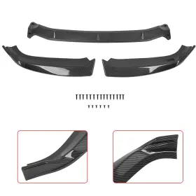 Ad119559v01 Adv Us For 17-2019 Audi A4 2017-2018 S4 Front Bumper Lip Carbon Fiber Color X1