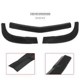 Ad119577v01 Adv Us For 2012-2014 Mercedes-benz W204 C-class Front Bumper Lip Matt-black X1