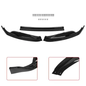 Ad119579v01 Adv Us For 2013 - 2015 Lexus Gs-series Base Model Front Bumper Lip Painted Black X1