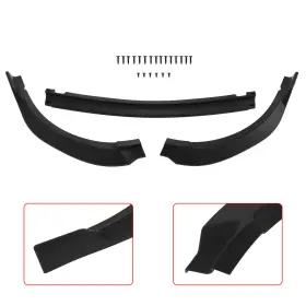 Ad119585v01 Adv Us For 2017-2019 Toyota Corolla L Le Xle Front Bumper Lip Matt-black X1