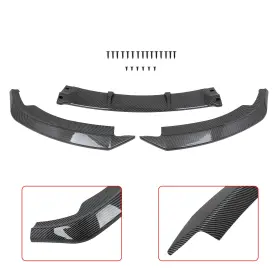 Ad119596v01 Adv Us For 2011-2013 Bmw 3 E92 E93 Facelift Front Bumper Lip Carbon Fiber Color X1
