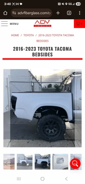 Afc-158 Advanced Fiberglass Adv Fender Flares And Bedsides