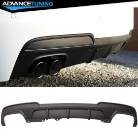 Adv-8-blr-mpf101115-2h2m Advancetuning Fits 11-16 Bmw F10 5 Series Rear Bumper Cover Dual Muffler Twin Outlet Diffuser