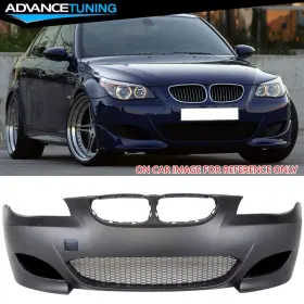 Adv-8-fb-m5e600809-ai Advancetuning Fits 08-10 Bmw E60 5-series M5 Style Front Bumper Cover Conversion Pp Air Duct