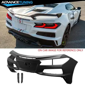 Adv-bkp-ccorvc8z07-r Advancetuning Fits 20-25 Chevy Corvette Stingray Z51 C8 Z06 Style Rear Bumper Cover Conversion