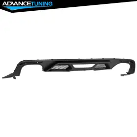 Adv-bld-fm15gt5004p-mbk Advancetuning For 15-17 Ford Mustang V6 Gt Gt500 Style Rear Bumper Diffuser Lip Pp Matte Black