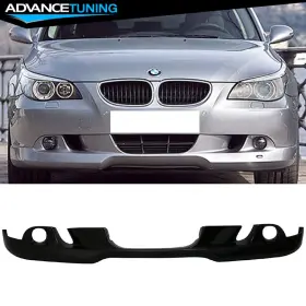 Adv-blf-be60m-475 Advancetuning For 04-07 Bmw E60 5-series Ac Style Front Bumper Lip Spoiler Splitter #475 Black