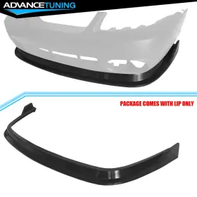 Adv-blf-fdmu03cbmdav2 Advancetuning For 03-04 Ford Mustang Mda V2 Style Pu Front Bumper Lip Splitter Unpainted Black