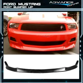 Adv-blf-fm10v6st-pu Advancetuning Fits 10-12 Ford Mustang V6 S Style Front Bumper Chin Lip Spoiler Splitter Pu