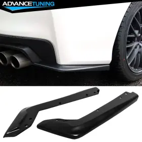 Adv-blr-suip15sti Advancetuning Universal 6.5 Inch X 16 Rear Side Corner Apron Valance Canards Unpainted Pu - 2pcs