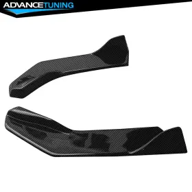 Adv-blrs-ty8622ik2p-cfl Advancetuning Fits 22-24 Toyota Gr86 Subaru Brz Ikon Rear Apron Canards Carbon Fiber Print Abs