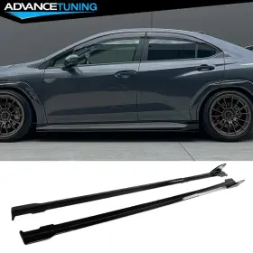 Adv-bls-sbwrx22d4p-gbk Advancetuning For 22-25 Subaru Wrx Gloss Black D Style Side Skirts Extension Rocker Panel 4pcs