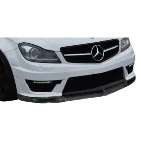 113756 Aero Function For Mercedes-benz C63 Amg 12-14 Af-1 Style Carbon Fiber Front Spoiler
