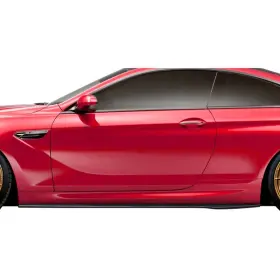 115057 Aero Function For Bmw M6 11-18 Af-1 Style Fiberglass Side Skirt Rocker Panels Unpainted