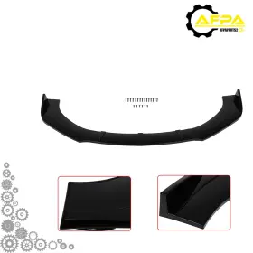 Afpa Afpa117598a01 3pcs Front Bumper Lip Universal Bright Glossy Piano Black Painted