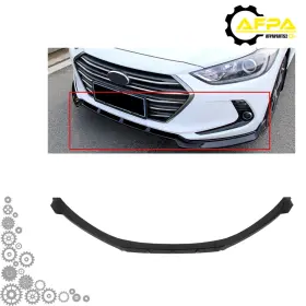 Afpa168244a01 Afpa Front Bumper Lip Black For 2017 C2018 Hyundai Elantra