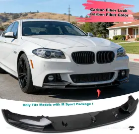 Ece725us Aftermarket Products For Bmw 5 Series F10 535i 528i 550i M Sport Front Splitter Lip Carbon Fiber Look