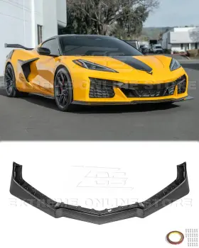 T-flip-1043-bkcf Aftermarket Products Carbon Fiber Extended Front Lip Package Fits 23-up Corvette C8 Z06 Z07 Splitter