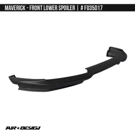 Fo35d17 Air Design For Ford Maverick 2022-2024 Satin Black Front Bumper Spoiler