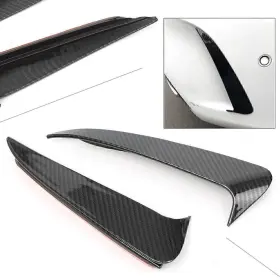 W205 Air Rocket 550723876517 Carbon Fiber Style Rear Canard/air Vent Spoiler Cover Trim For Benz Cclass