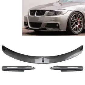 Air Rocket 550738418931 Us Front Bumper Spoiler Lip Side Splitter Cover Trim For Bmw 3 Series E90 Carbon