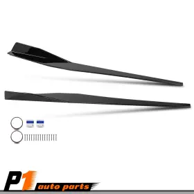 Allgood0402059 Allgoodauto Fit For 2020-2023 Corvette C8 5vm Side Skirts Extension Panel Lip Gloss Black