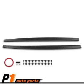 Allgood121042 Allgoodauto Fits 14-20 Bmw F32 F33 F36 4 Series M Sport Black Side Skirt Extension Splitter